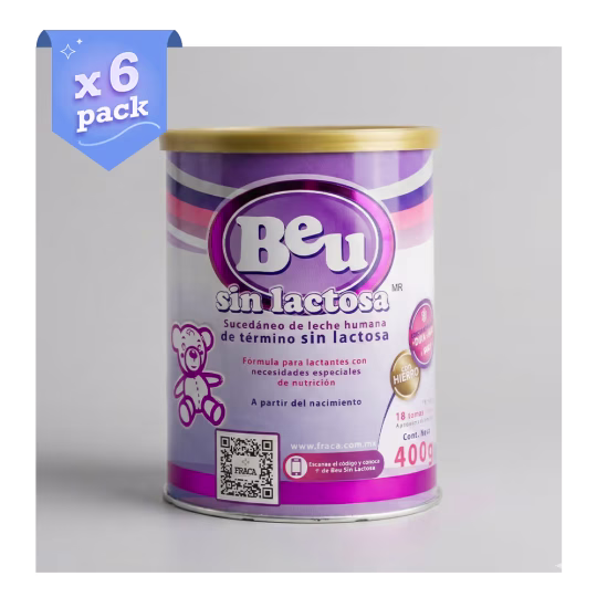 Beu Sin Lactosa, Fórmula infantil sin lactosa. Ahorra comprando en 6packs