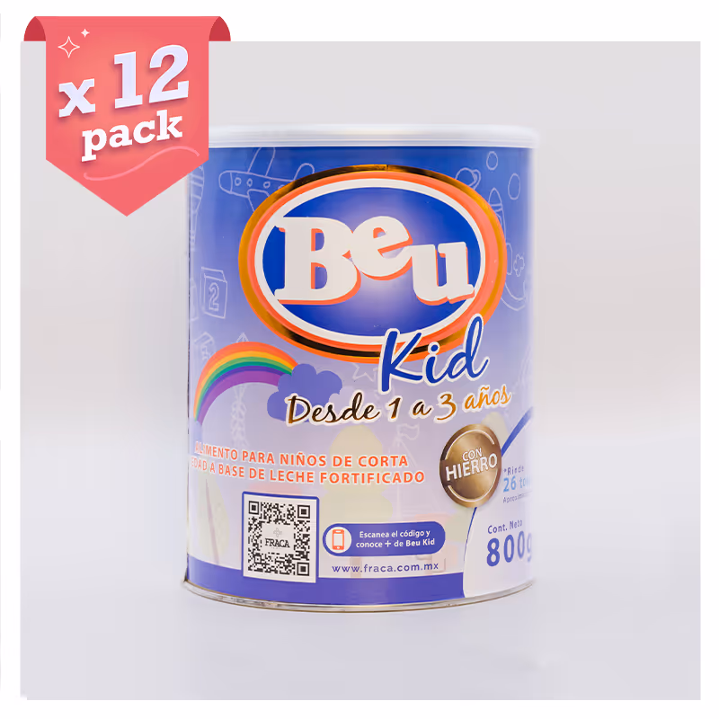 Fórmula láctea Beu Kid 12 pack, con 15% de descuento